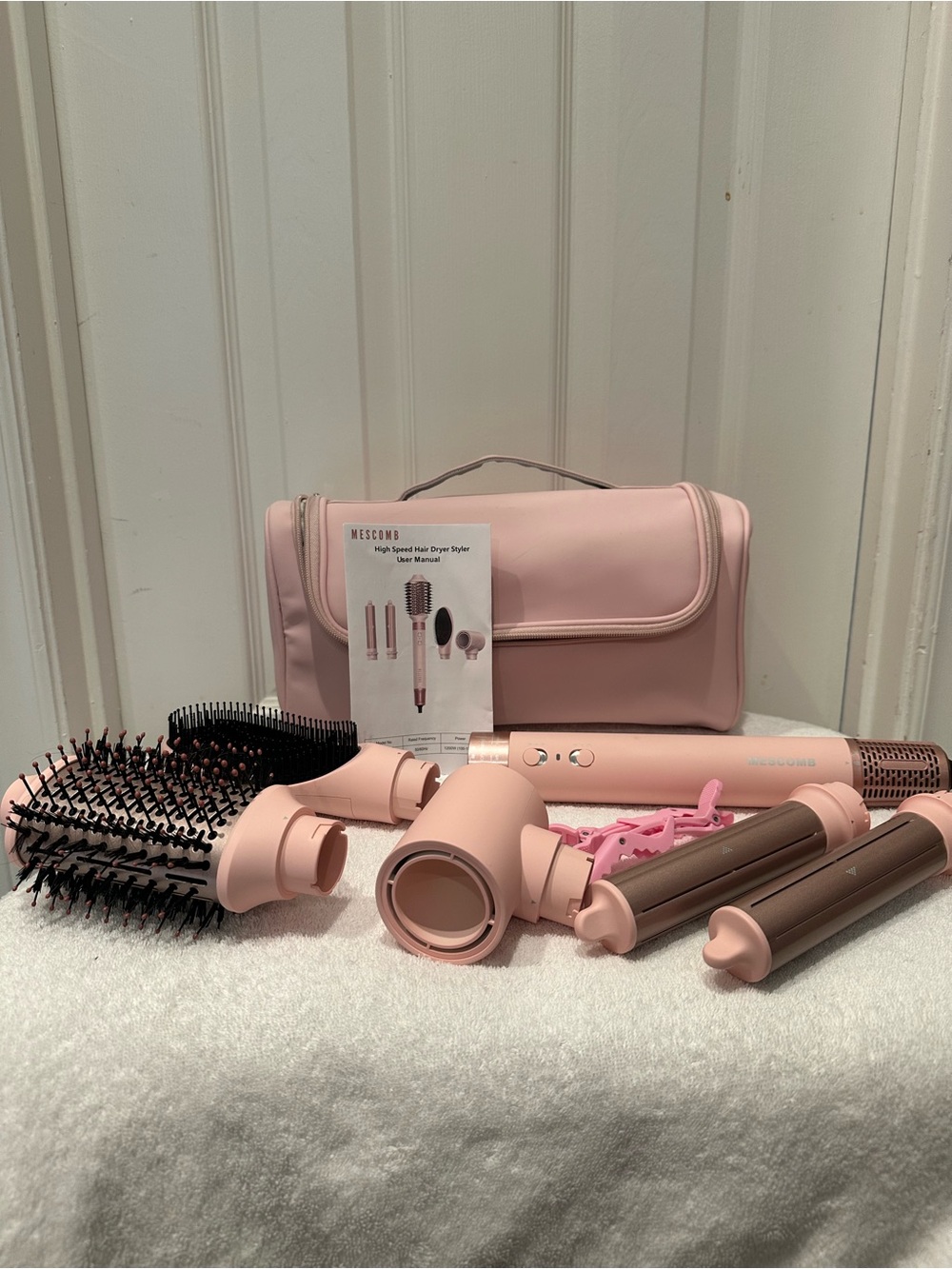 Mascon Pink 5-in-1 Hair Styling Set
